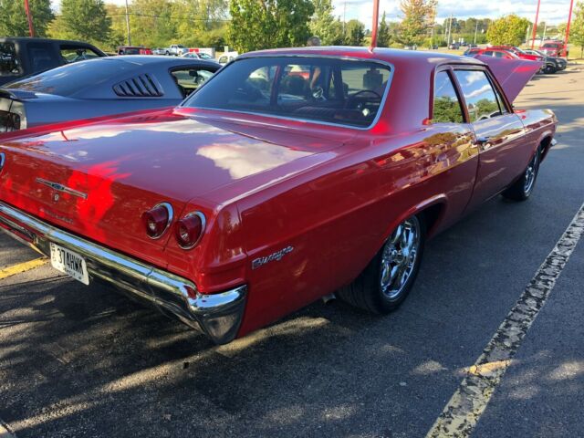 1965 Red Chevrolet Bel Air/150/210 Sedan
