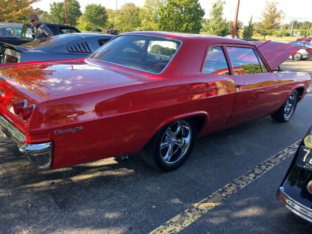 1965 Red Chevrolet Bel Air/150/210 Sedan