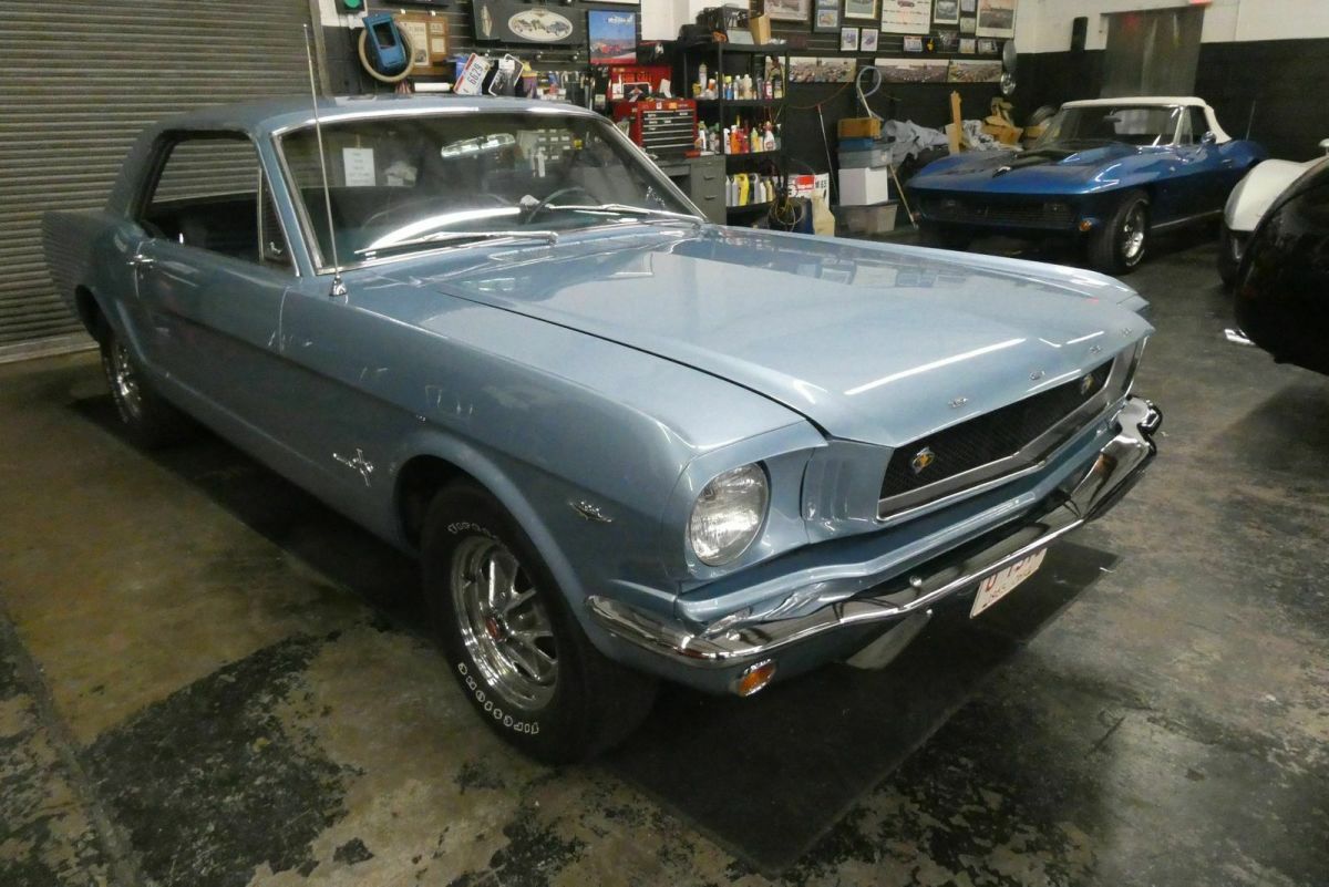 1965 Blue Ford Mustang Coupe