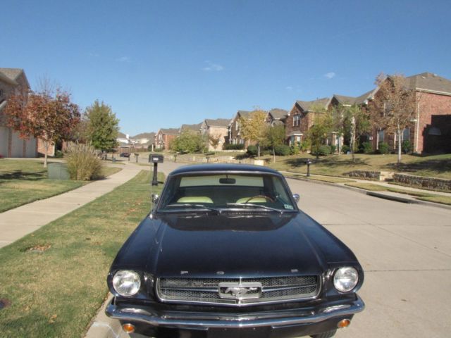 1965 Blue Ford Mustang Coupe