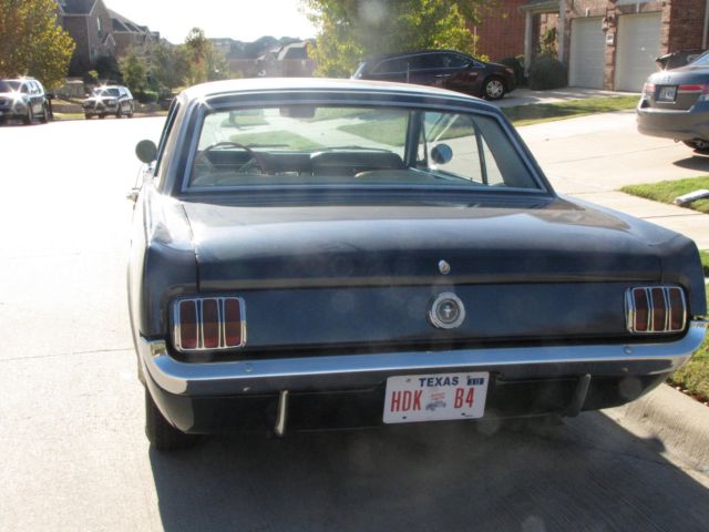 1965 Blue Ford Mustang Coupe