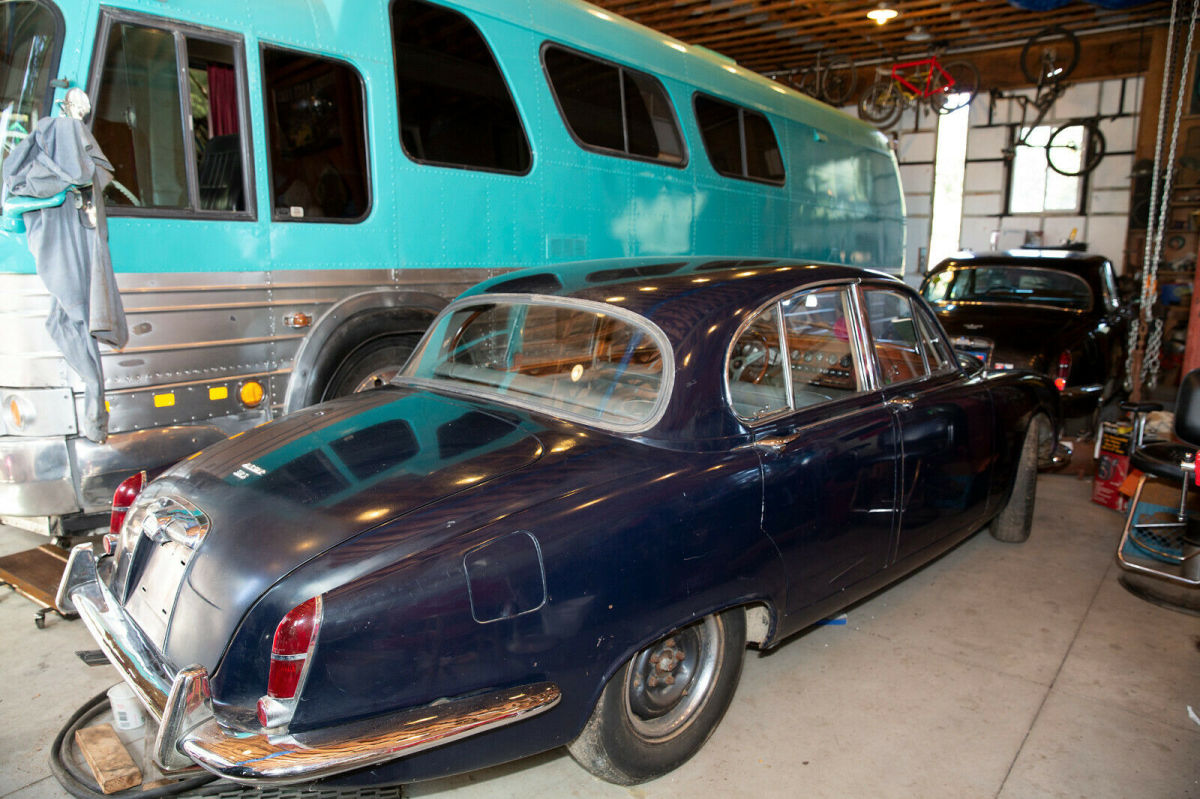 1965 Blue Jaguar S-Type Sedan