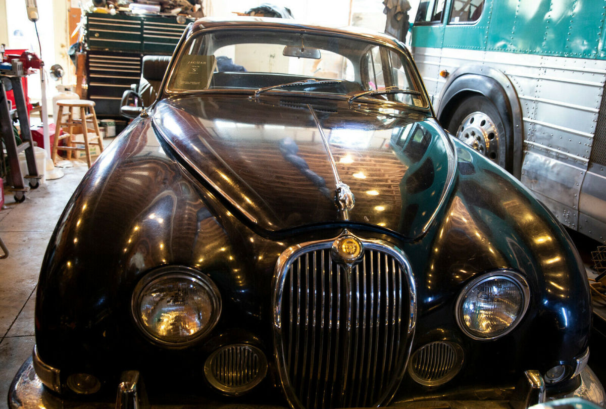 1965 Blue Jaguar S-Type Sedan
