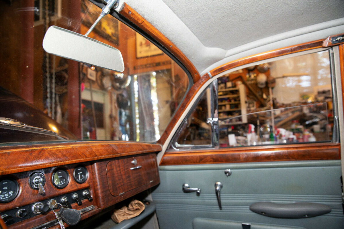 1965 Blue Jaguar S-Type Sedan