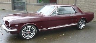 1965 Burgundy Ford Mustang