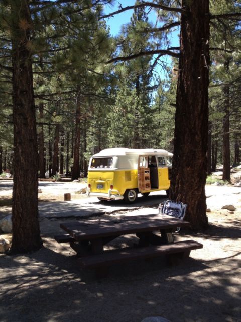 1965 Yellow Volkswagen Bus/Vanagon Van Camper