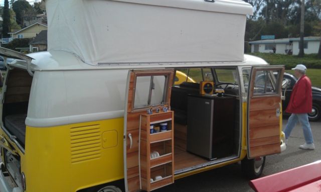 1965 Yellow Volkswagen Bus/Vanagon Van Camper