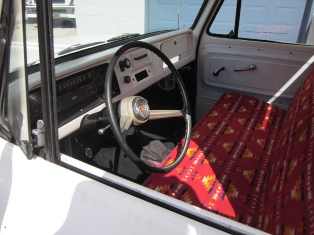 1965 White Chevrolet C-10