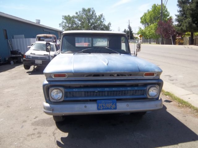 1965 Blue and Silver Chevrolet C/K Pickup 3500 Truck