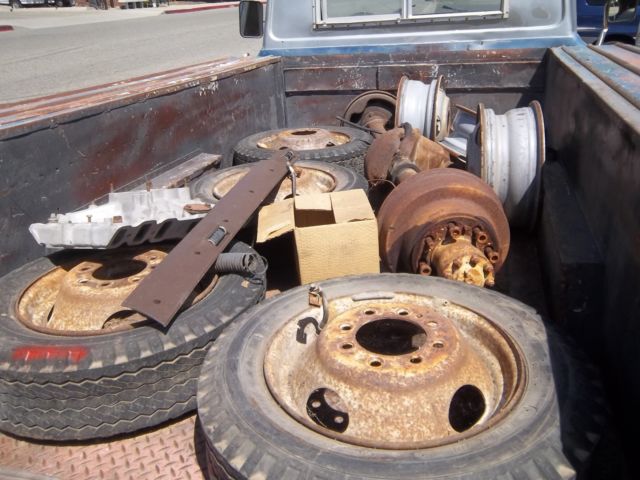 1965 Blue and Silver Chevrolet C/K Pickup 3500 Truck