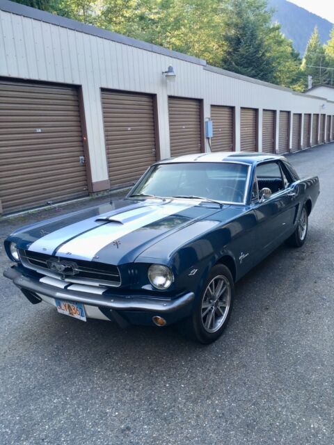 1965 Blue Ford Mustang Coupe