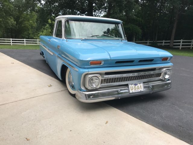 1965 Blue Chevrolet C-10 Standard Cab Pickup