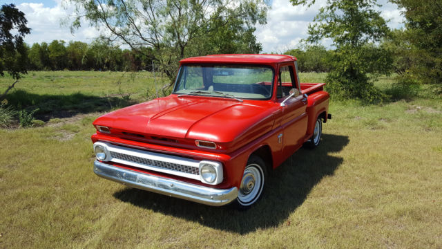 1965 Red Chevrolet C-10 Extended Crew Cab Pickup