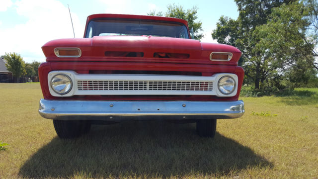 1965 Red Chevrolet C-10 Extended Crew Cab Pickup