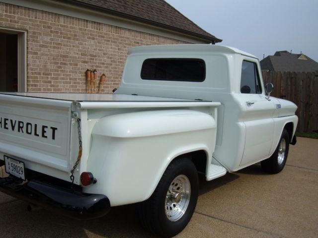 1965 White Chevrolet C-10 Stepside