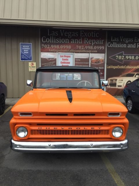 1965 Orange Chevrolet C-10 SHORT BED