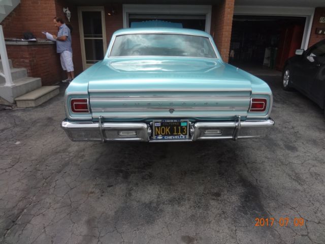1965 Blue Chevrolet Malibu