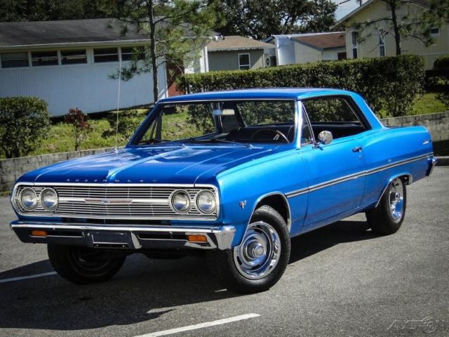 1965 Blue Chevrolet Malibu