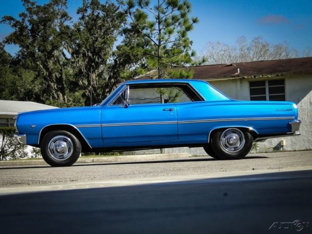 1965 Blue Chevrolet Malibu