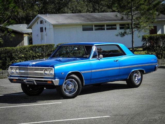 1965 Blue Chevrolet Malibu