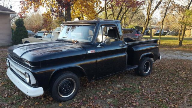 1965 Black Chevrolet C-10 Standard Cab Pickup