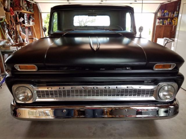 1965 Black Chevrolet C-10 short Fleetside PU