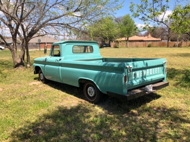 1965 TURQUOISE Chevrolet C-10 FLEETSIDE PICKUP
