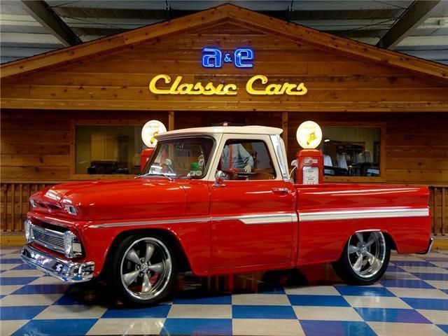 1965 Red Chevrolet C10 Big Window --