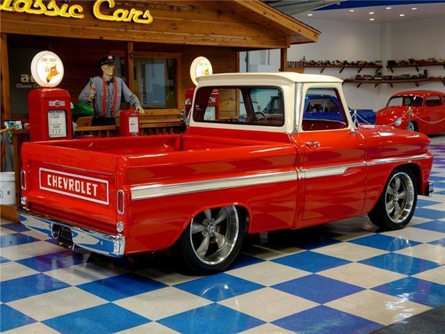 1965 Red Chevrolet C10 Big Window --