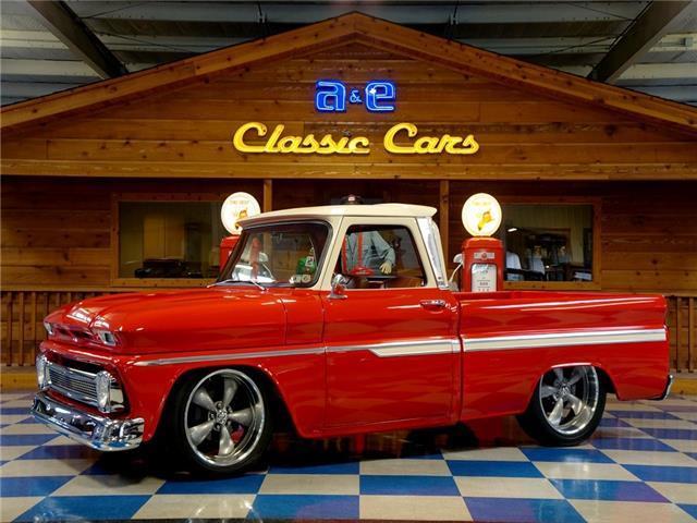 1965 Red Chevrolet C10 Big Window --