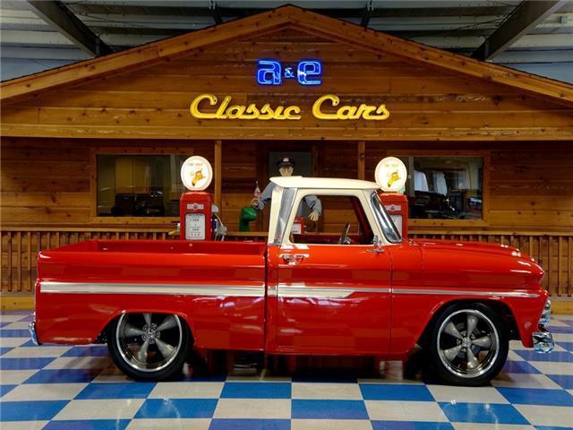 1965 Red Chevrolet C10 Big Window --