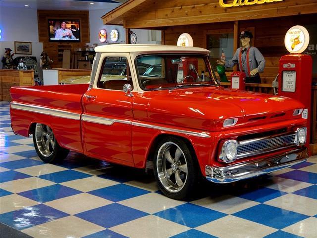 1965 Red Chevrolet C10 Big Window --
