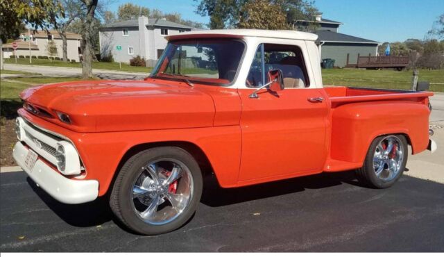 1965 Red Chevrolet C-10 Pickup
