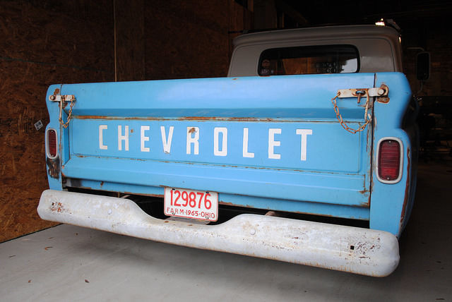 1965 White Chevrolet C-10 Standard Cab Pickup