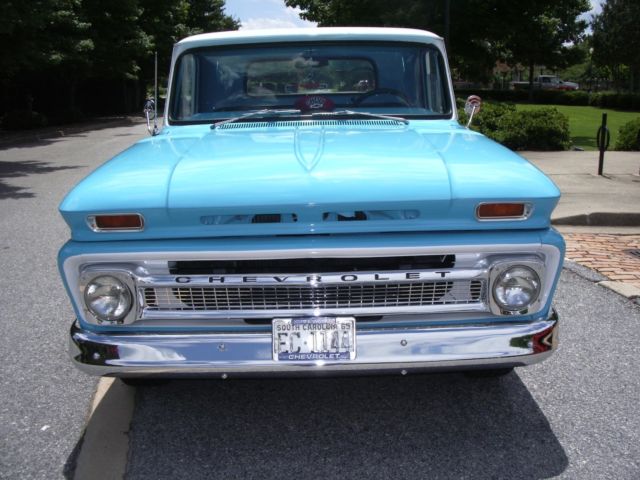 1965 Blue Turquoise and white Chevrolet C-10
