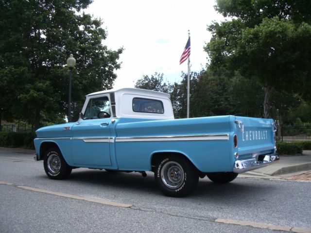 1965 Blue Turquoise and white Chevrolet C-10