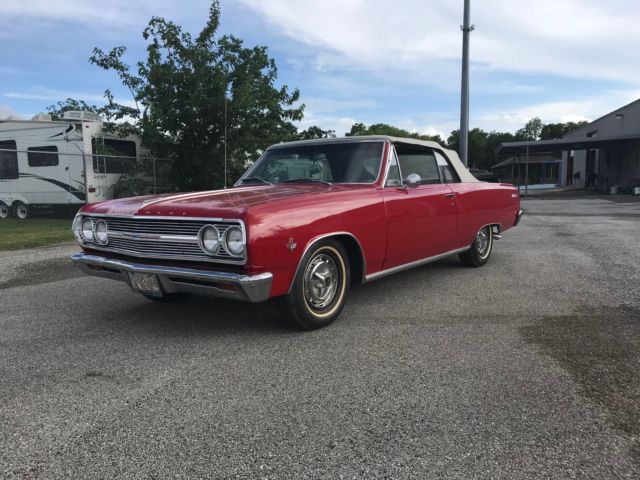 1965 Black Chevrolet Chevelle Convertible