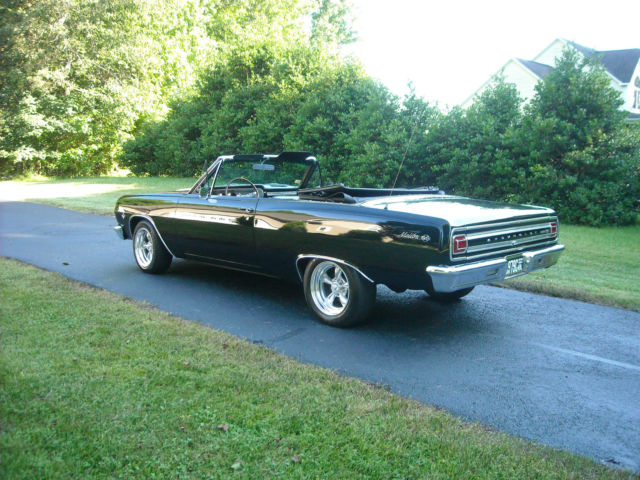 1965 Black Chevrolet Chevelle Convertible
