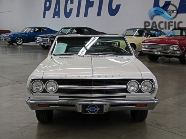 1965 White Chevrolet Chevelle Convertible