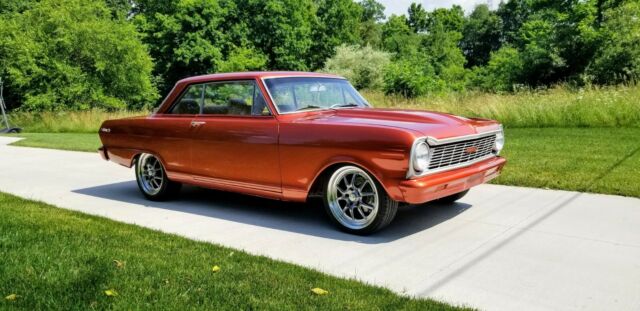 1965 Orange Chevrolet Nova Coupe