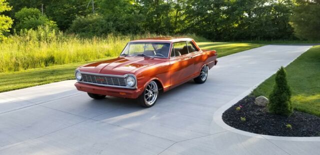 1965 Orange Chevrolet Nova Coupe
