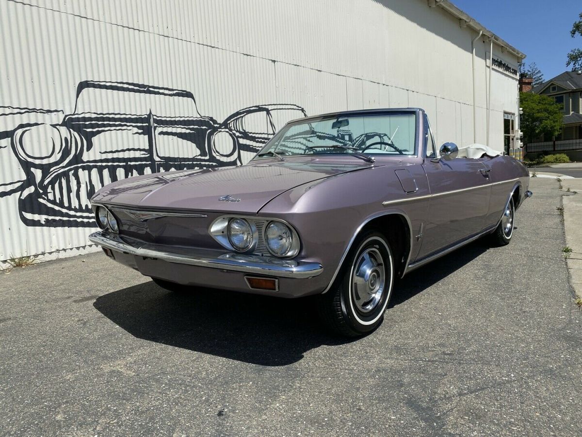1965 Silver Chevrolet Corvair Convertible
