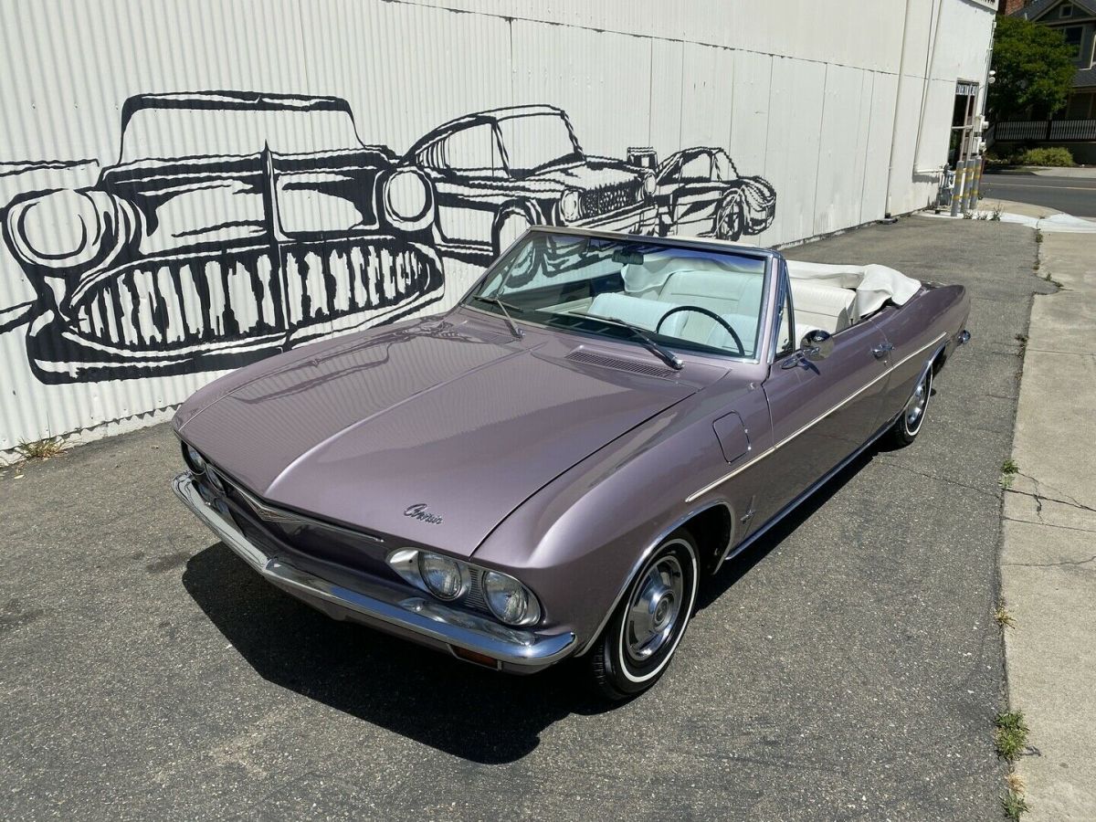 1965 Silver Chevrolet Corvair Convertible
