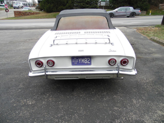 1965 White Chevrolet Corvair Convertible
