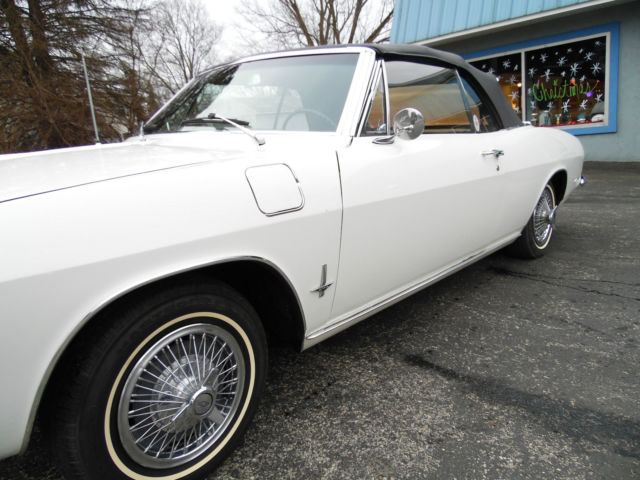 1965 White Chevrolet Corvair Convertible