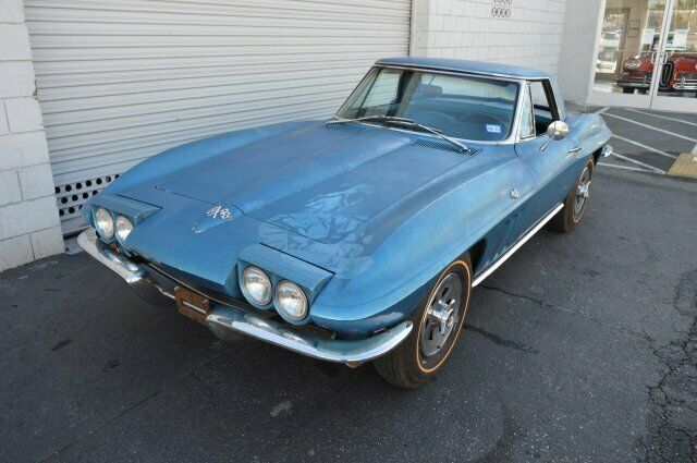 1965 Blue Chevrolet Corvette --