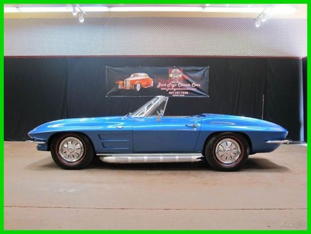 1964 Blue Chevrolet Corvette Convertible