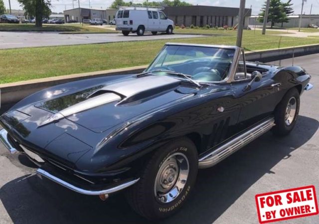 1965 Black Chevrolet Corvette Convertible