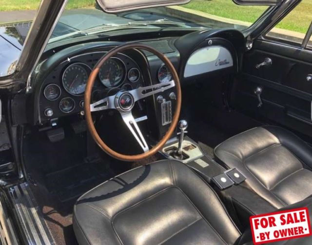 1965 Black Chevrolet Corvette Convertible