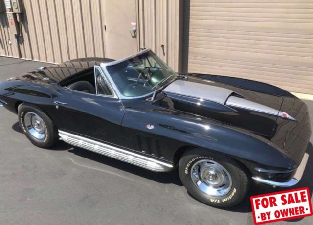 1965 Black Chevrolet Corvette Convertible